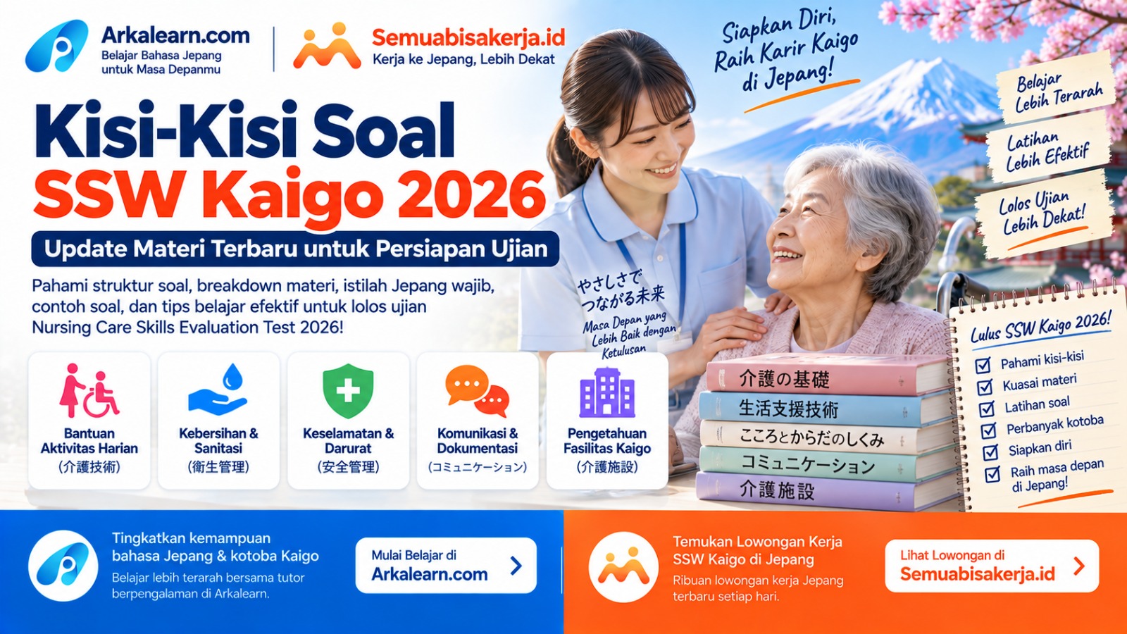 Kisi-Kisi SSW Kaigo 2026: Materi Ujian + Tips Lolos